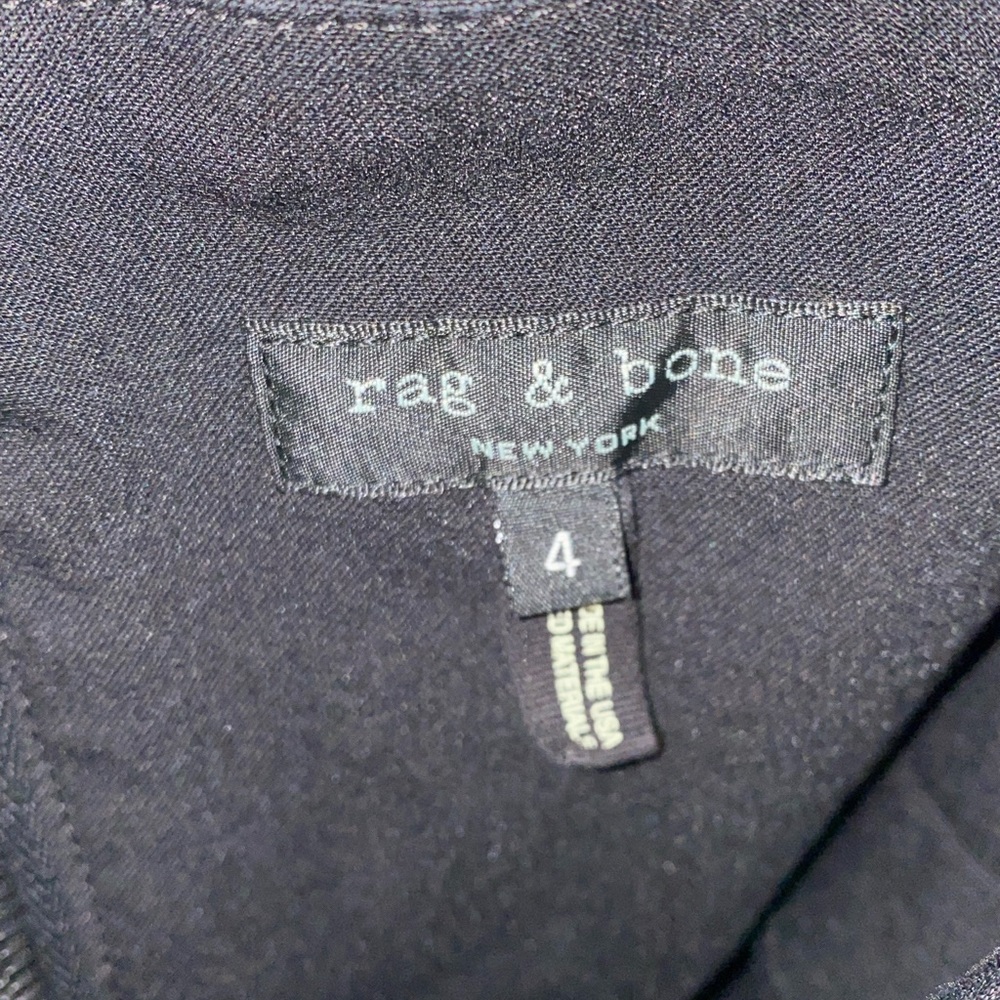 Rag and Bone zippered black mini dress - Picture 7 of 7